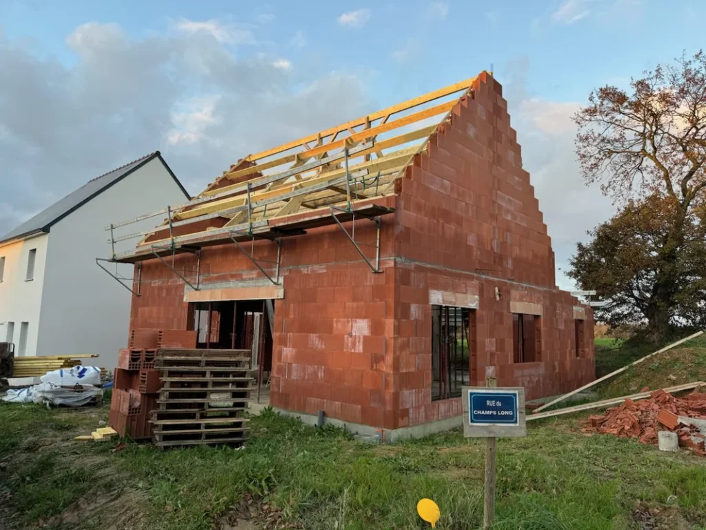 Réalisation charpente, Maison Bois Féliot, Constructeur ossature bois à rennes