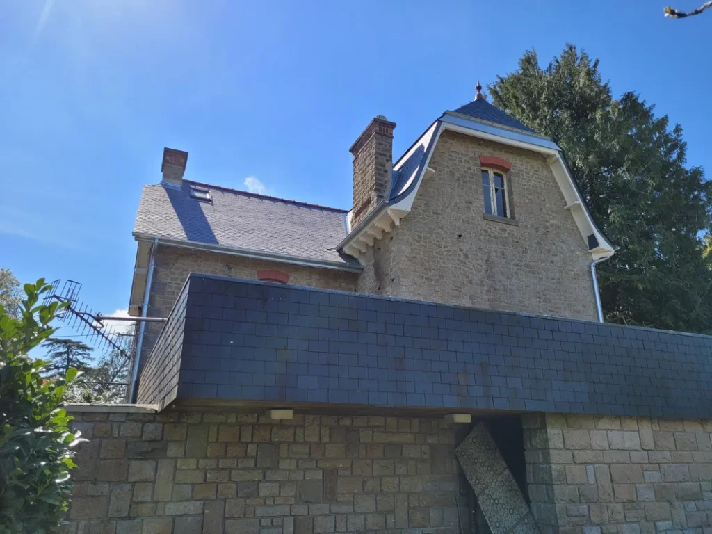 Réalisation couverture, Maison Bois Féliot, Constructeur ossature bois à rennes