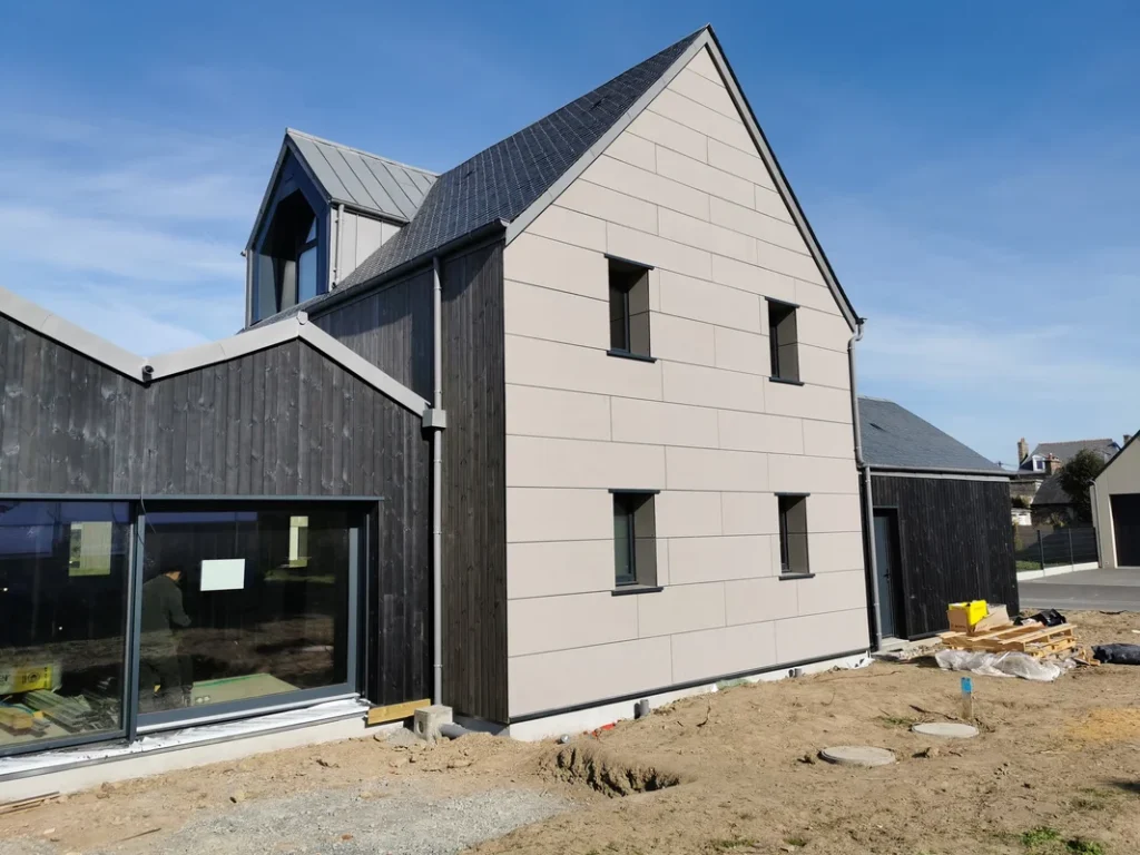 Réalisation isolation, Maison Bois Féliot, Constructeur ossature bois à rennes
