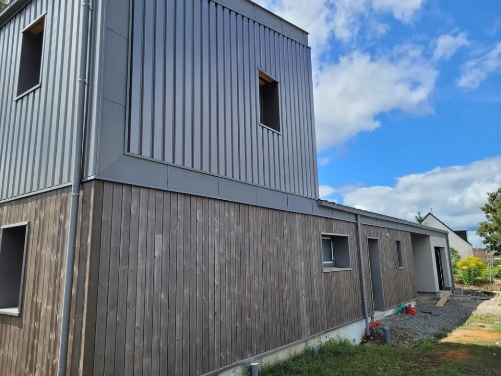 Réalisation isolation, Maison Bois Féliot, Constructeur ossature bois à rennes