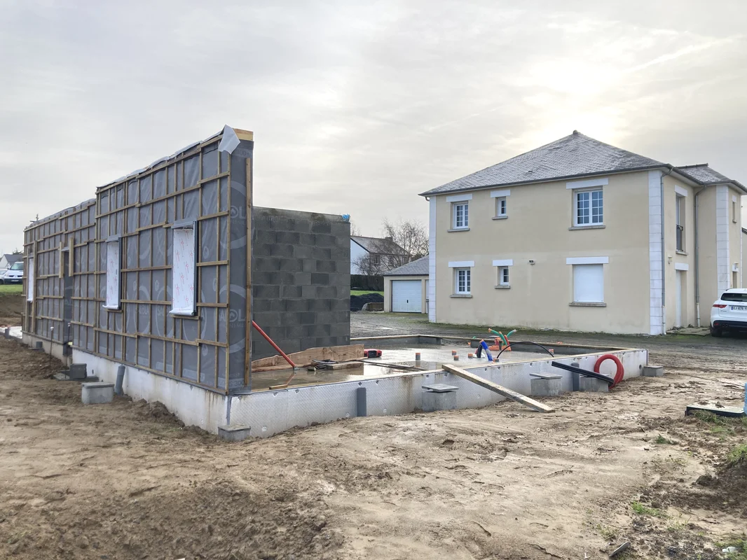 Réalisation maison passive, Maison Bois Féliot, Constructeur ossature bois à rennes