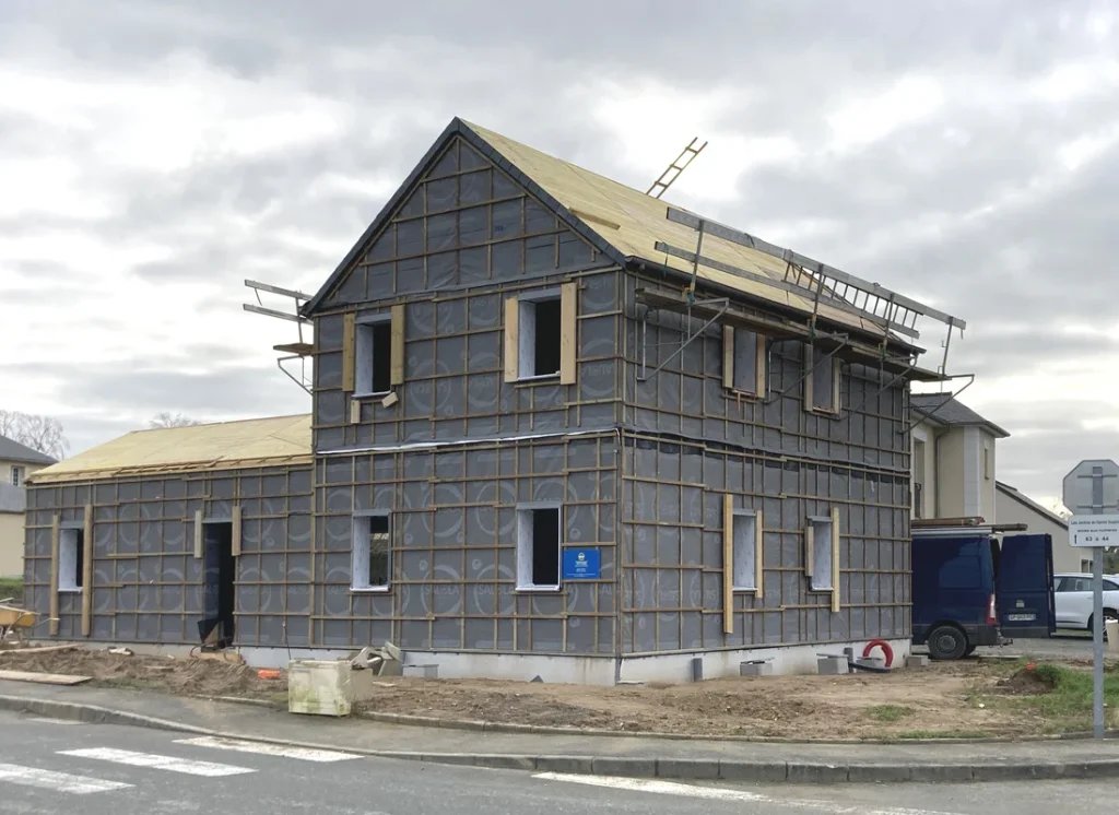 Réalisation maison passive, Maison Bois Féliot, Constructeur ossature bois à rennes