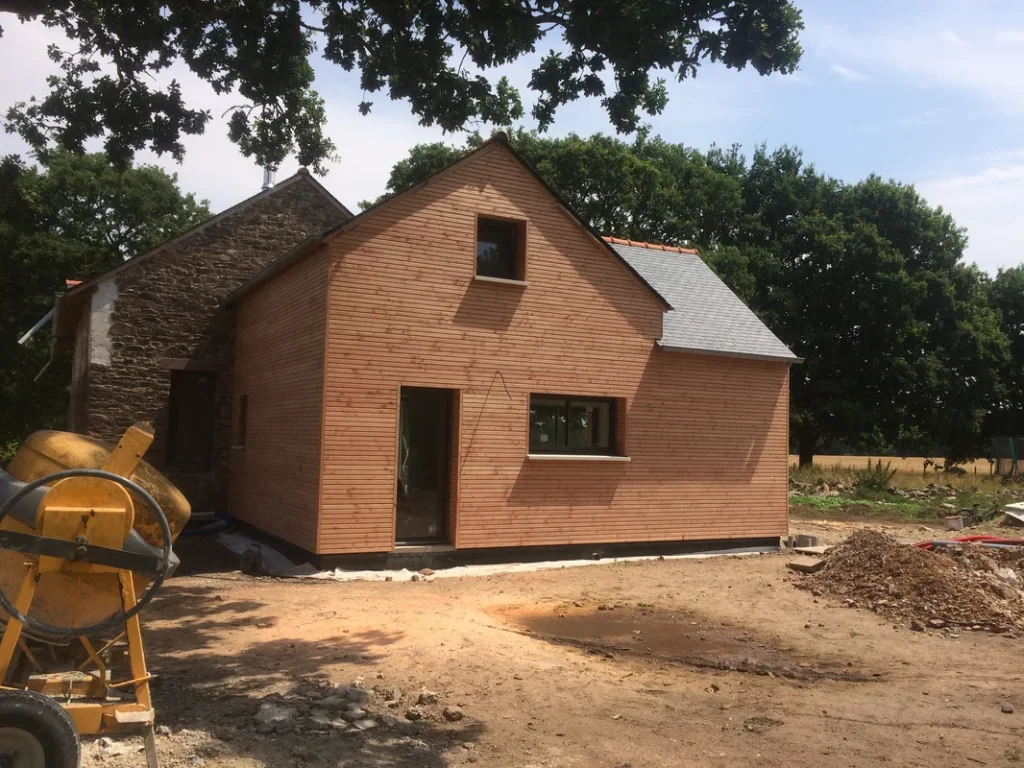 Réalisation ossature bois, Maison Bois Féliot, Constructeur ossature bois à rennes